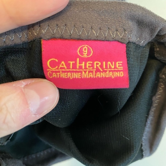 Catherine Malandrino Perse Size 9 Pearl Accent Heel Over The Knee Boots - Picture 5 of 14